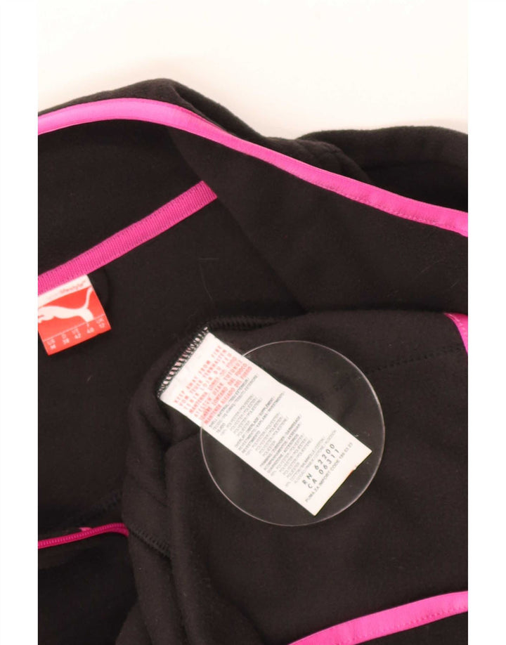 Puma Fleecejakke til kvinder UK 12 Medium Sort Polyester