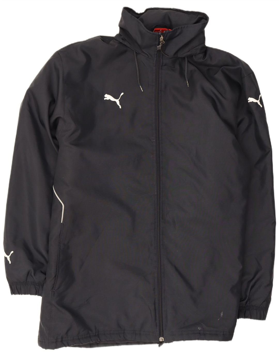 Puma Regnfrakke med hætte til mænd UK 42 XL marineblå polyester