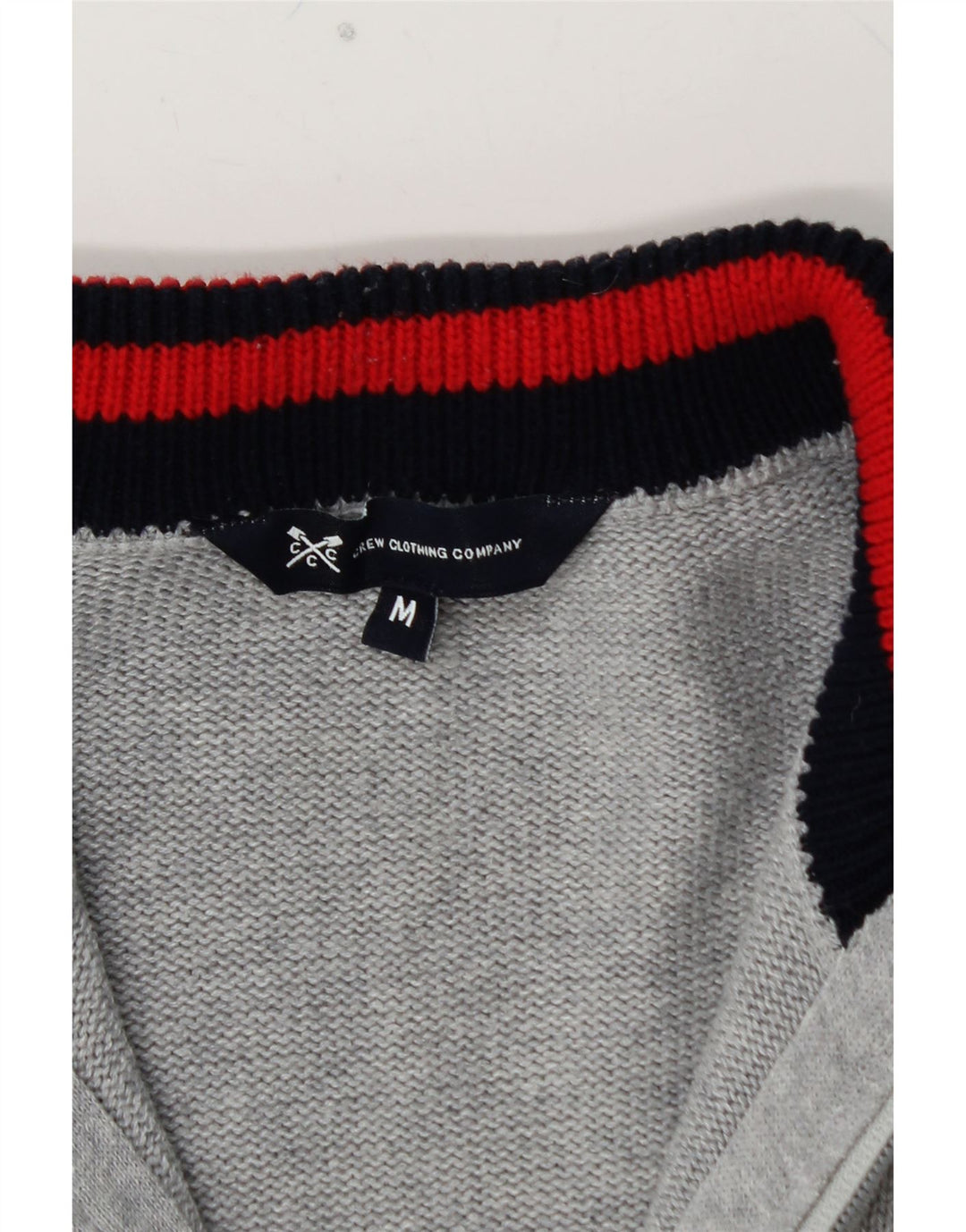 CREW TØJ Herre cardigan sweater Medium Grå Bomuld