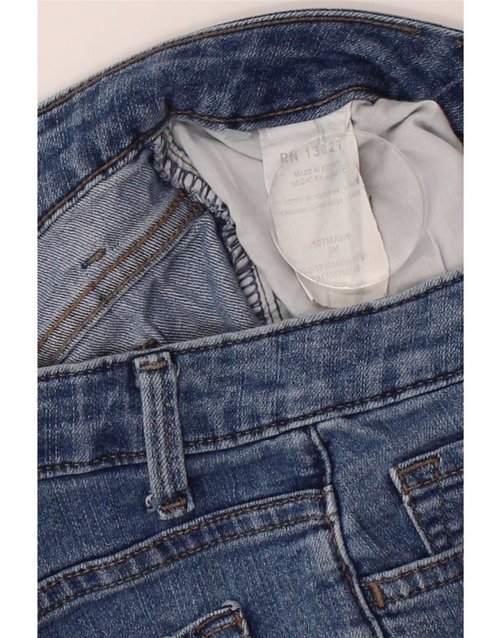 LEE Womens Riders Mid Rise Distressed Denim Shorts Small W28 Blue Cotton Vintage Lee and Second-Hand Lee from Messina Hembry 