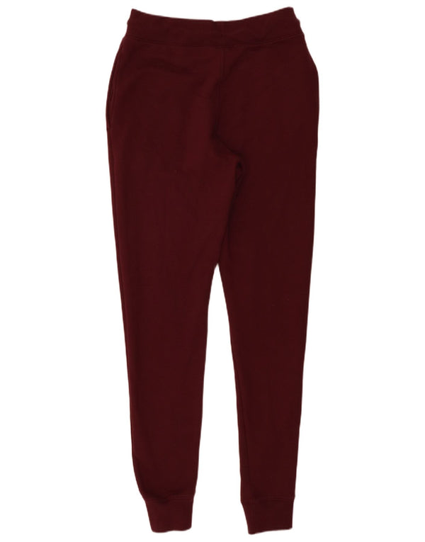New Balance Womens Tracksuit Trousers Joggers UK 12 Medium Burgundy Cotton
