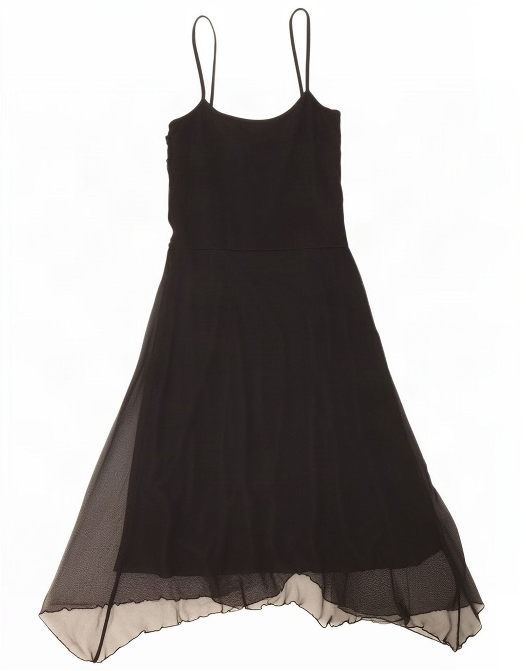 Awear Womens Ærmeløs Asymmetrisk Kjole UK 10 Small Black Polyester