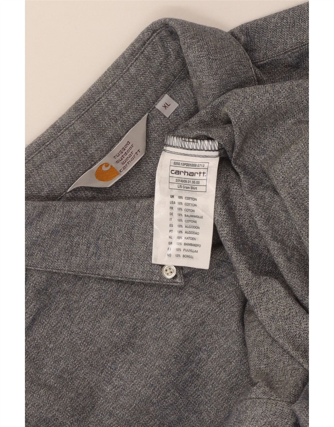Carhartt Herreskjorte XL Grå Bomuld