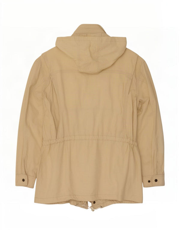 Leader Herre Hooded Utility Jacket UK 40 Large Beige Cotton
