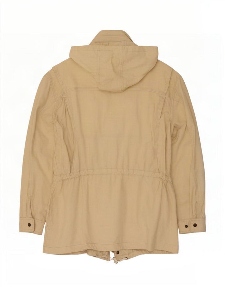 Leader Herre Hooded Utility Jacket UK 40 Large Beige Cotton