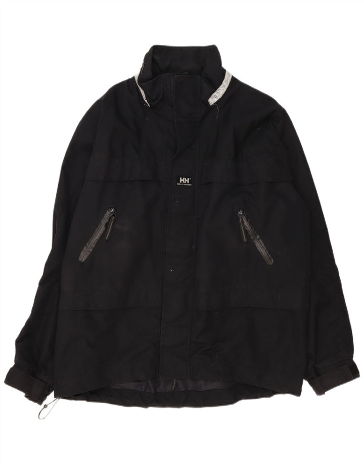 Helly Hansen Herre Loose Fit Windbreaker Jacket UK 40 Large Black Polyester