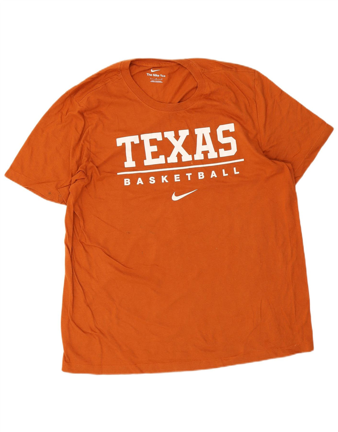 Nike Herre Texas Grafisk T-Shirt Top Stor Orange Bomuld