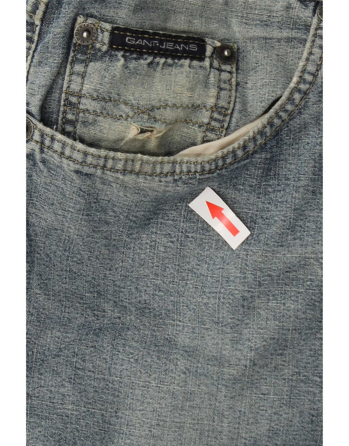 Gant Herre Straight Jeans W34 L31 Blå Bomuld