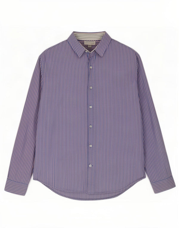 Timberland Herre Slim Fit skjorte Medium Blue Pinstripe Bomuld