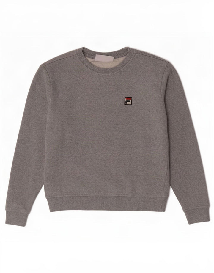 Fila Sweatshirt til mænd, lille grå bomuld