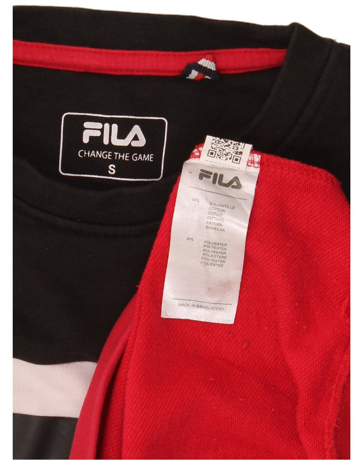 FILA Grafisk sweatshirt til mænd, lille flerfarvet Colourblock Bomuld