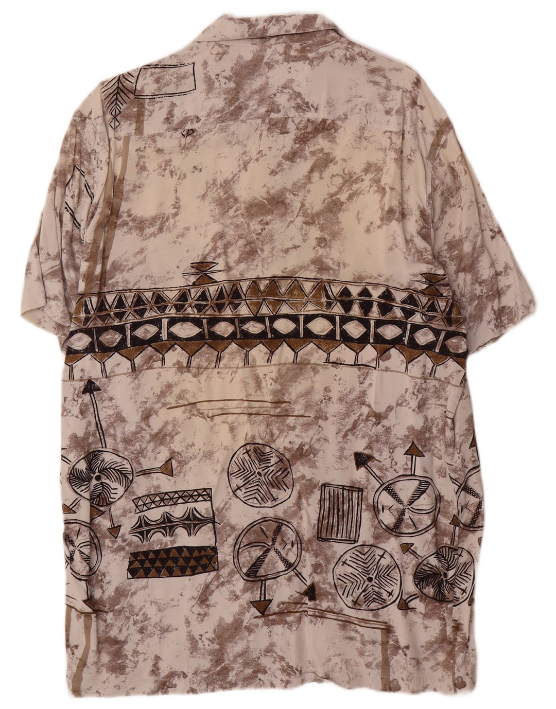 Tipo' S Herre abstrakt mønster kortærmet skjorte stor flerfarvet