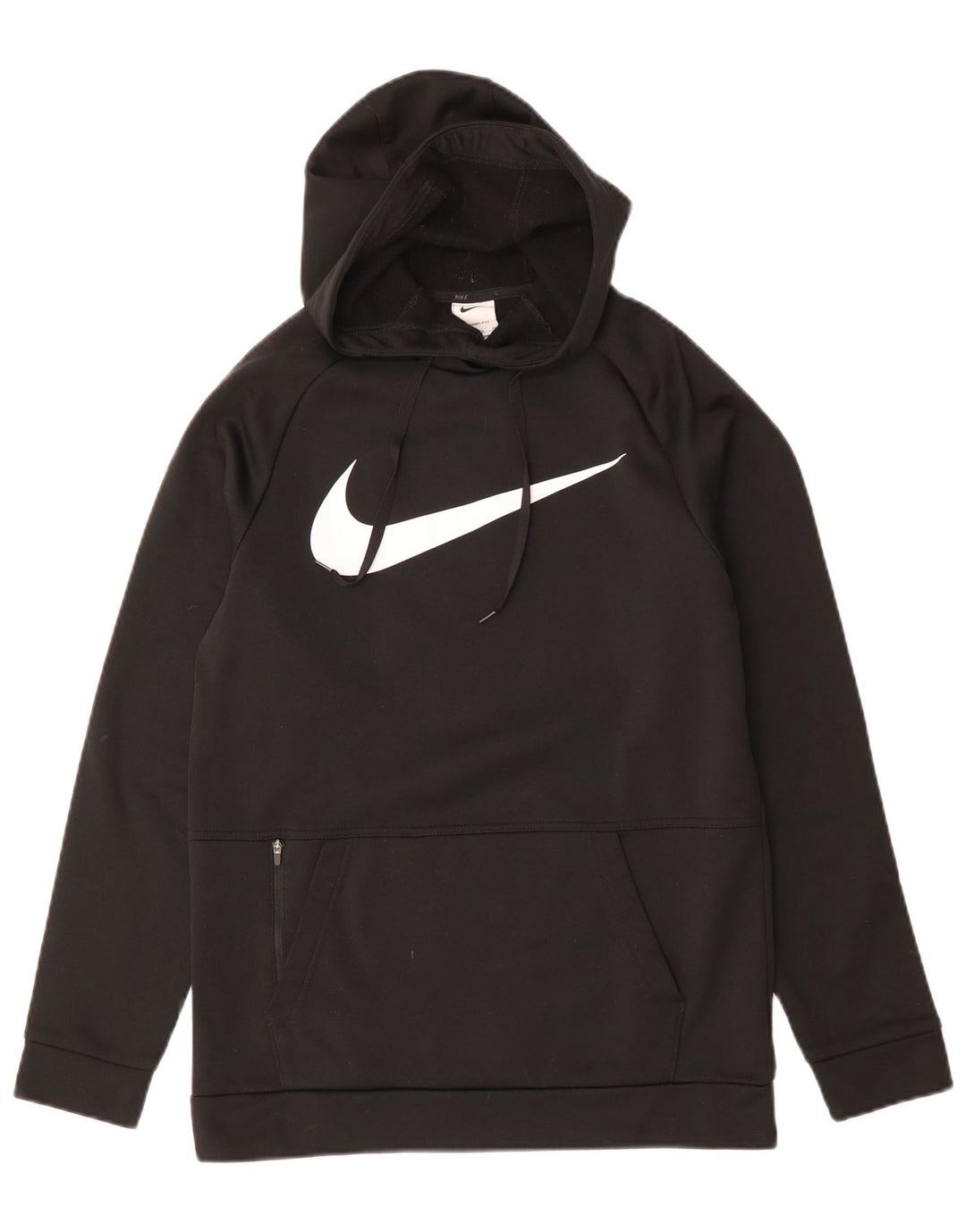 Nike Herre Therma-Fit Graphic Hoodie Jumper Lille sort polyester