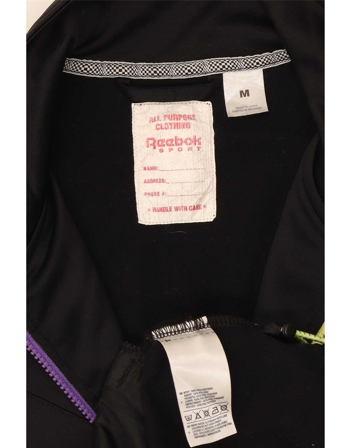 Reebok Træningsdragt til mænd Topjakke Medium Sort Colourblock Polyester