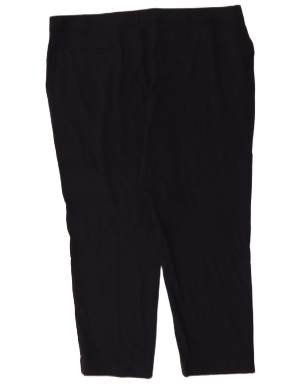 Marks & Spencer, koniske cropped bukser til kvinder UK 22 3XL W44 L28 Marineblå