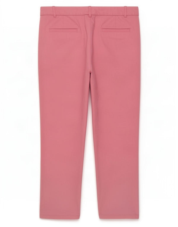 Fat Face Womens Cropped Trousers UK 14 Large W33 L25 Pink Cotton