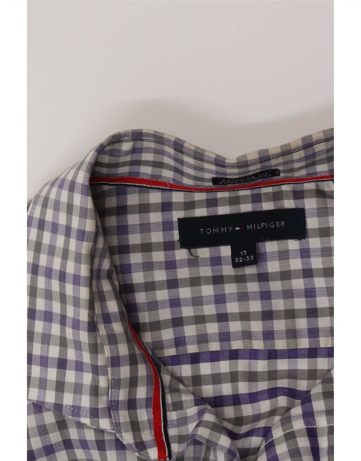 Tommy Hilfiger Herre Regular Fit skjorte str. 17 XL Blå Gingham