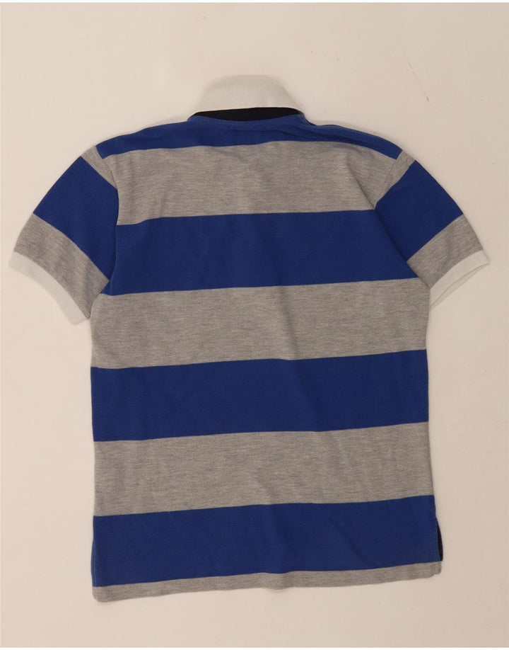 Fay Boys Polo Shirt 11-12 År Blå Stribet Bomuld