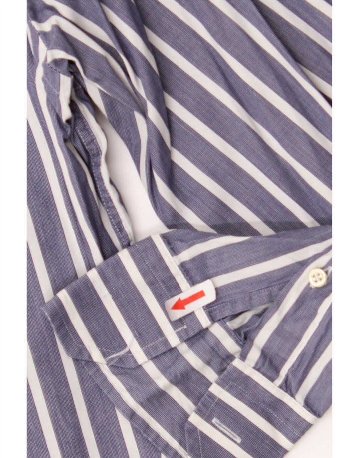 Massimo Dutti herreskjorte stor blå nålestribe