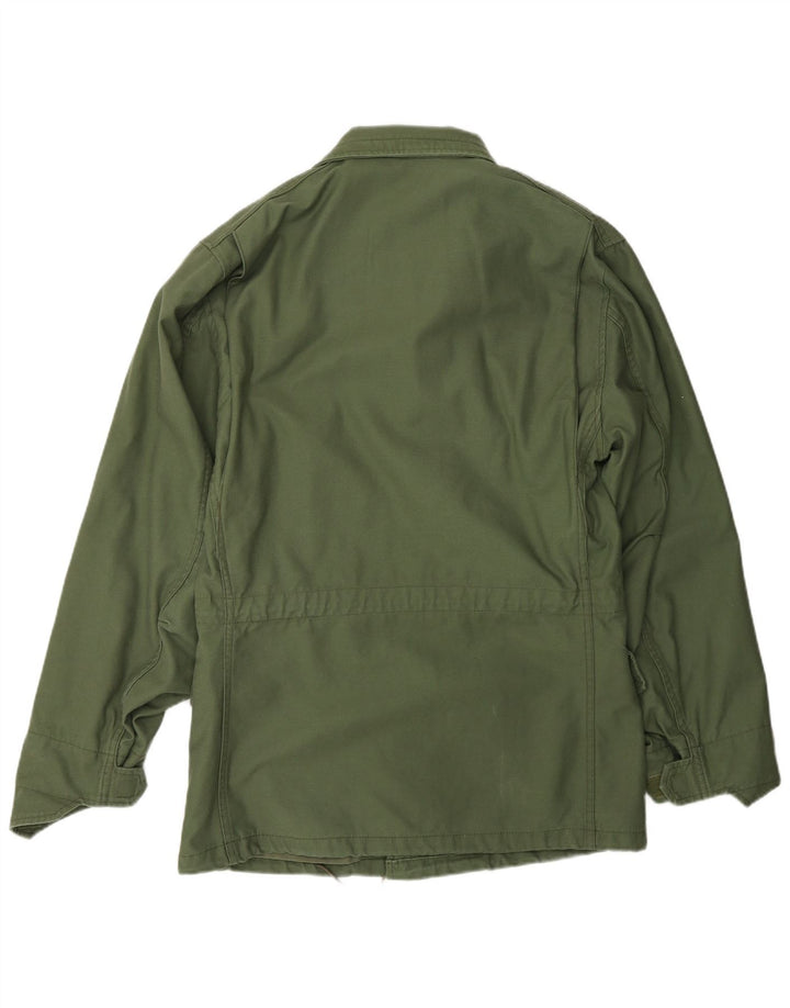 ALPHA INDUSTRIES Herre Utility Jacket UK 36 Small Green Cotton