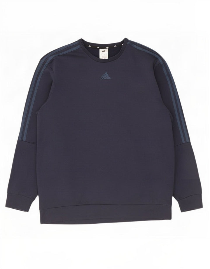 Adidas Herre Sweatshirt Jumper XL Navyblå polyester