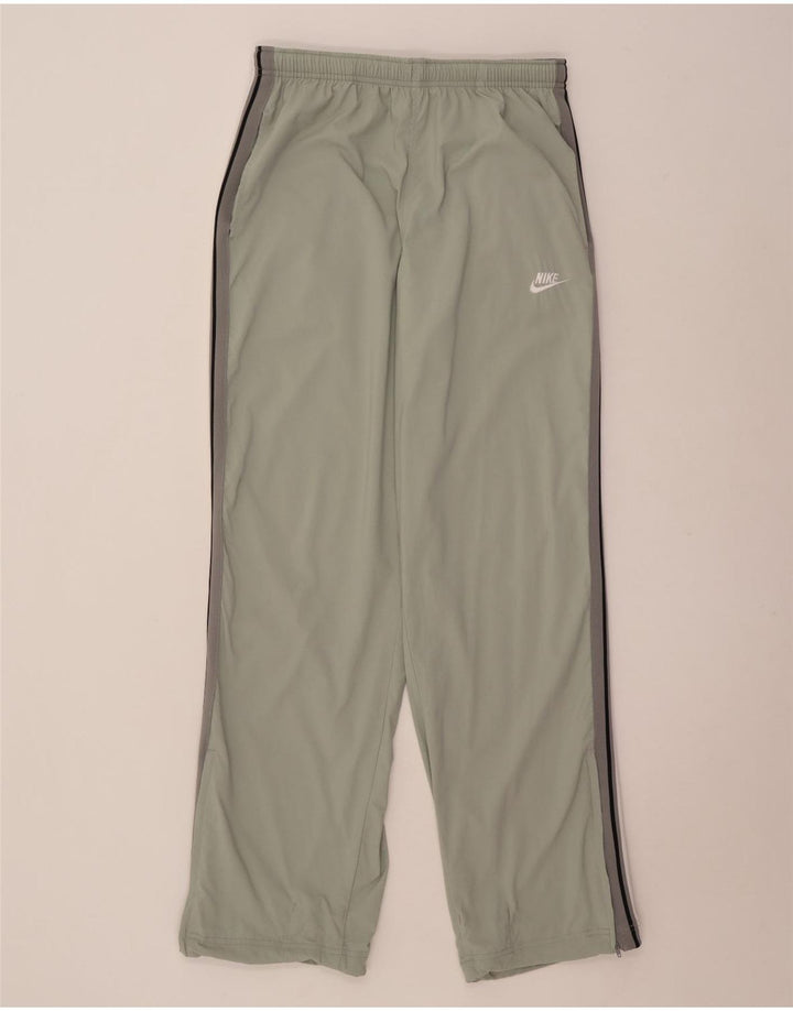 Nike Træningsdragtsbukser til mænd, store grønstribede nylon
