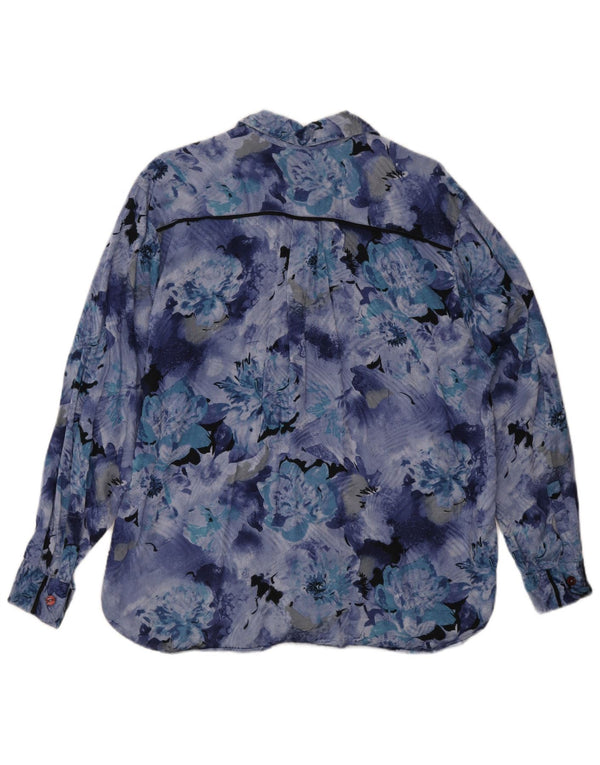 Sisley Herreskjorte Medium Blue Floral