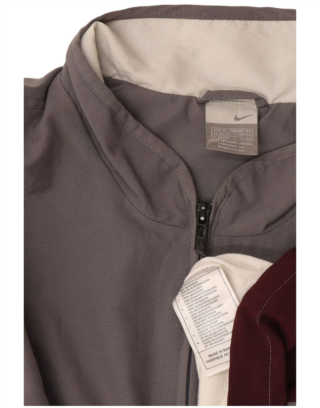 Nike Træningsdragt til mænd, topjakke UK 45/47 XL Grå Colourblock Polyester