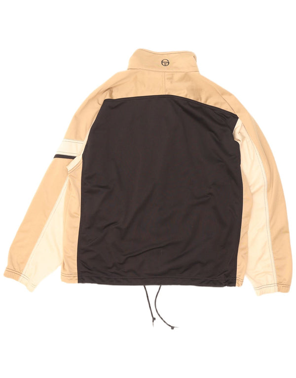 Sergio Tacchini Herre træningsdragt Topjakke XL Sort Colourblock