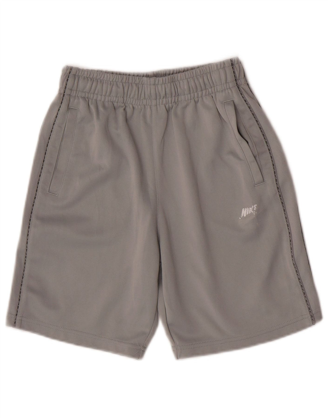 Nike drenge grafiske sportsshorts 12-13 år store grå polyester