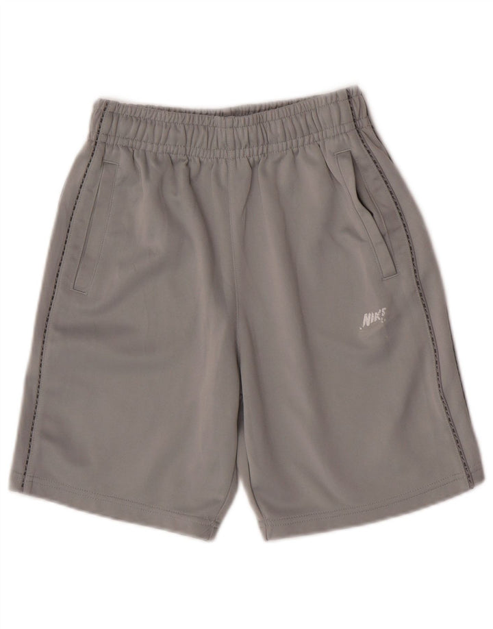 Nike drenge grafiske sportsshorts 12-13 år store grå polyester
