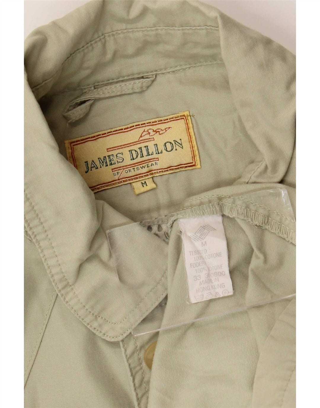 James Dillon Herre Utility Jacket UK 38 Medium Beige Bomuld
