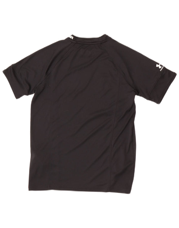 Under Armour Girls Heat Gear Grafisk T-Shirt Top 13-14 år XL Sort