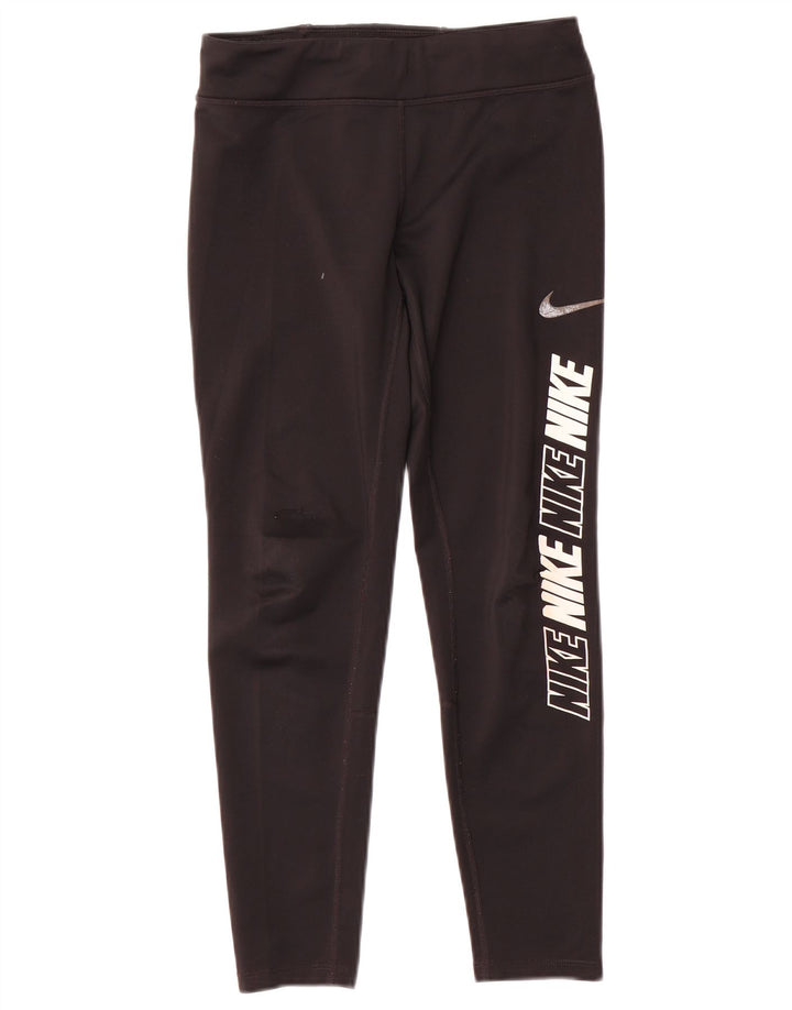 Nike piger grafiske leggings 10-11 år medium sort polyester