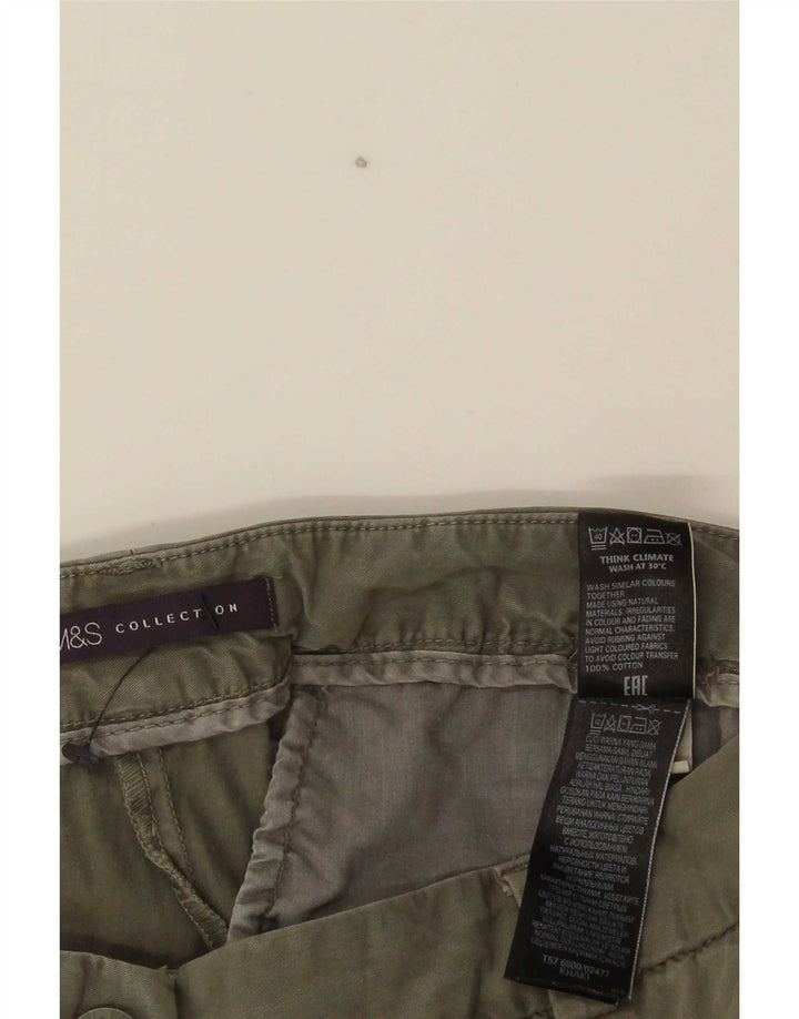 Marks & Spencer Dame Slim Chino Bukser UK 12 Medium W30 L30 Khaki