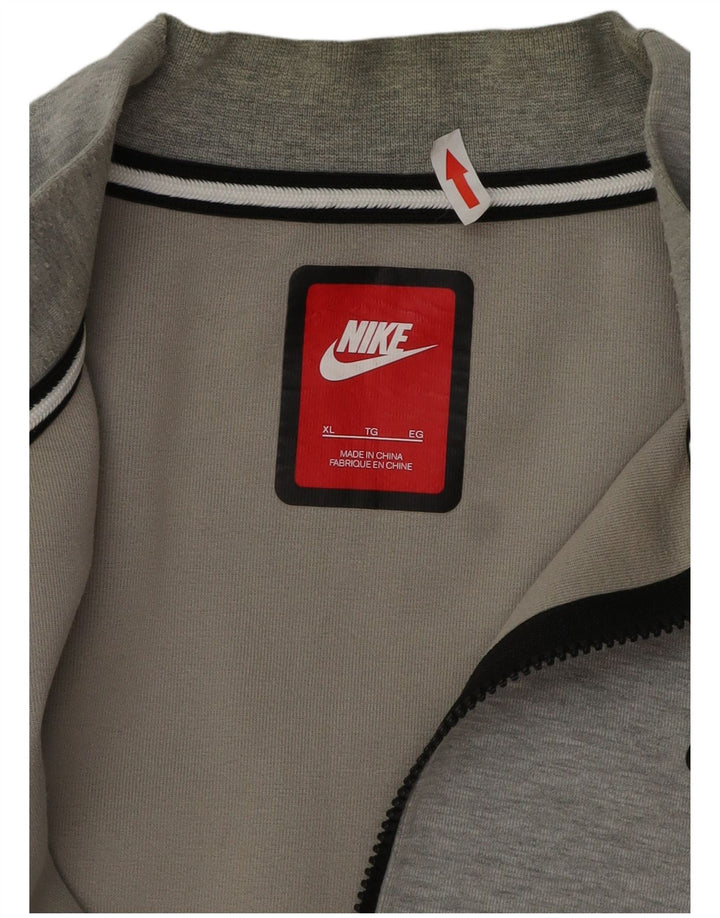 Nike træningsdragt til mænd, topjakke, stor grå flækket bomuld