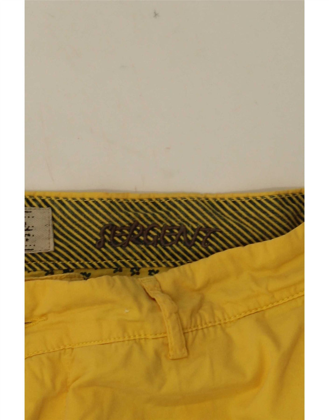 40Weft Herre Chino Shorts W36 Stor Gul Bomuld
