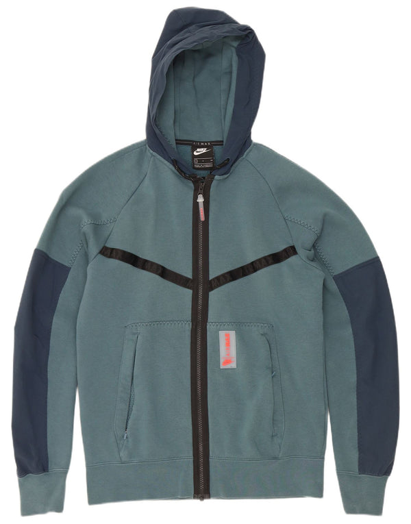 Nike Hættetrøje med lynlås til mænd, lille blå Colourblock Polyester