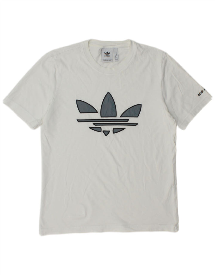 ADIDAS Grafisk T-shirt top til mænd, lille hvid