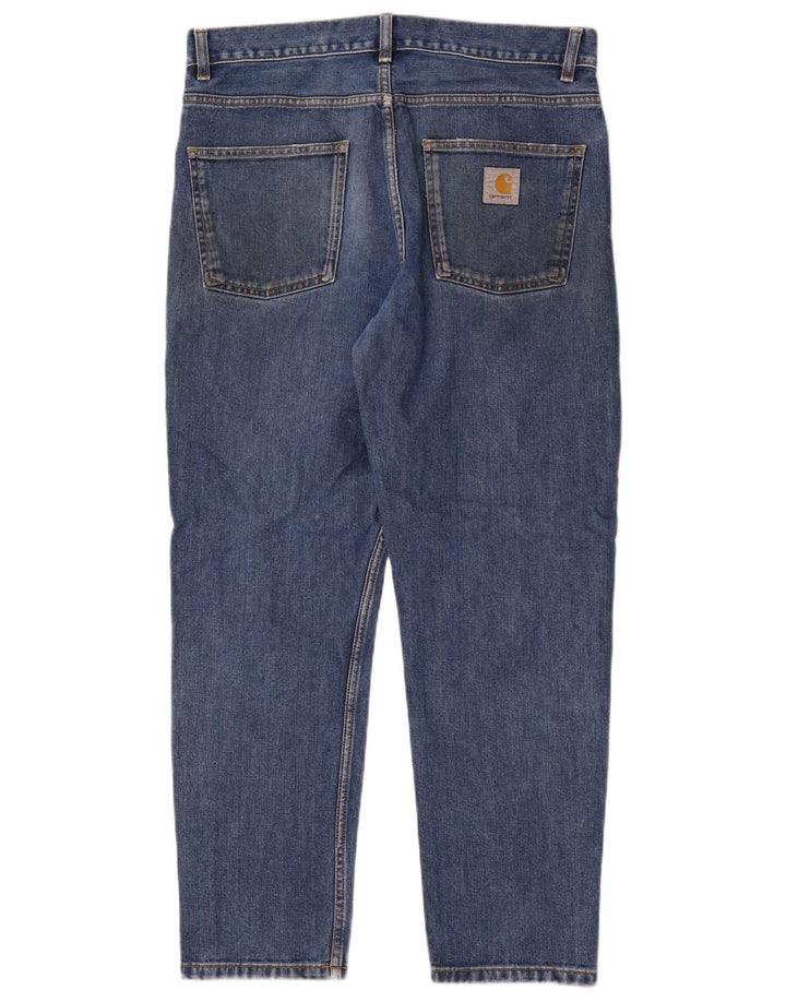 Carhartt Straight Jeans til mænd W32 L30 blå bomuld