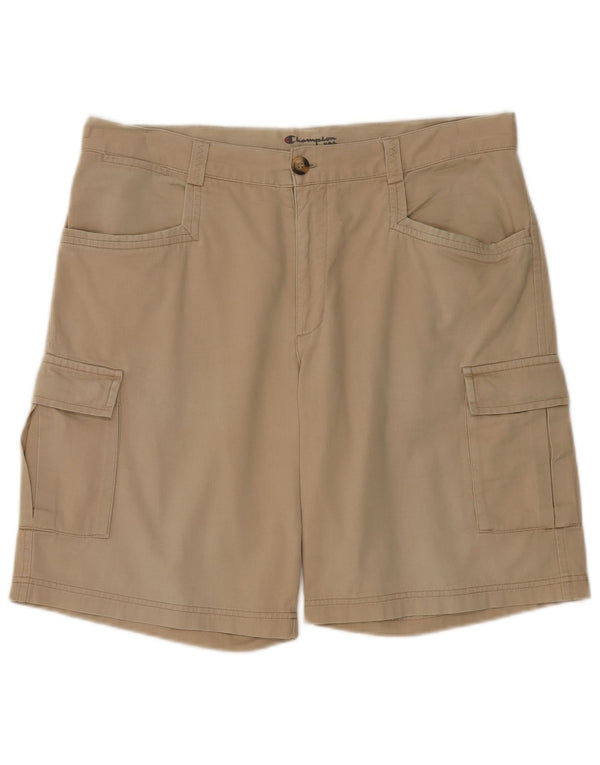 Champion Herre Cargo Shorts Large W36 Beige Bomuld