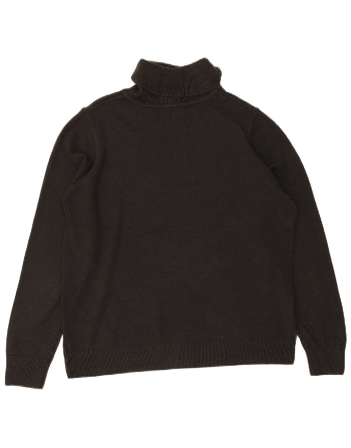 Marks & Spencer Dame Roll Neck Jumper Sweater UK 16 Large Black