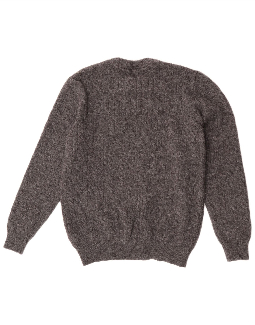 Crew Tøj Herre Crew Neck Jumper Sweater Medium Grey Lammeuld