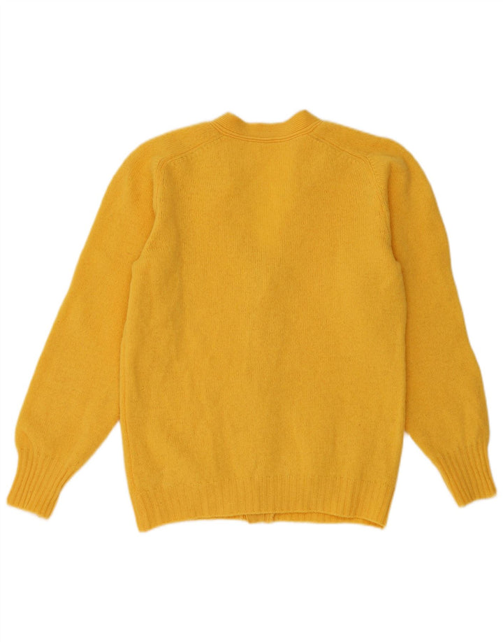 Vintage dame cardigan sweater UK 14 Medium Yellow