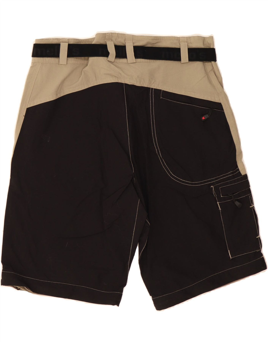 MELLO'S Mens Cargo Shorts W26 XS Grey Colourblock Polyamide Vintage Mello's and Second-Hand Mello's from Messina Hembry 