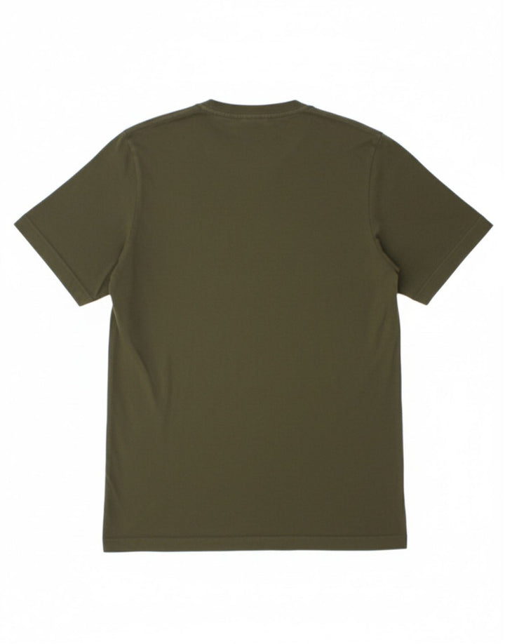 ADIDAS Mens T-Shirt Top Small Khaki Cotton