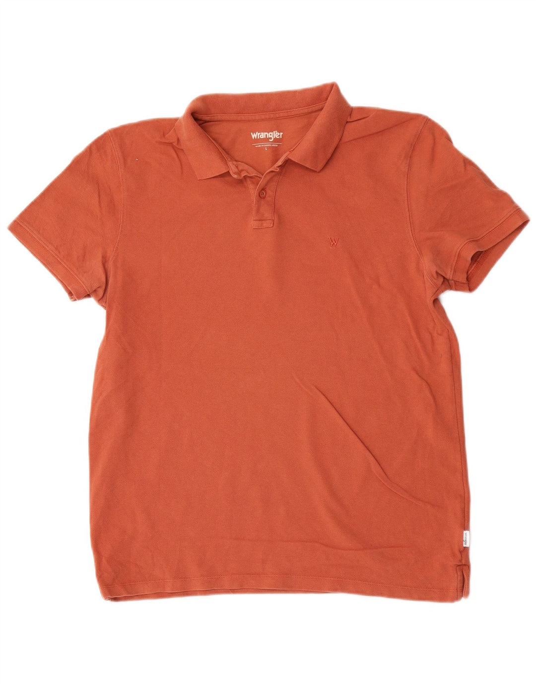 Wrangler Poloshirt til mænd, stor orange bomuld