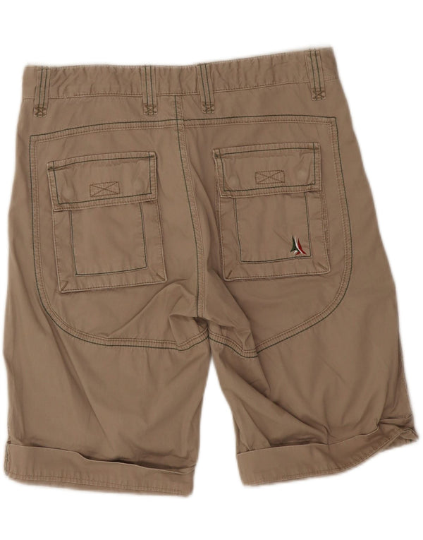 Aeronautica Militare Herre Cargo Shorts IT 48 Medium W32 Beige Bomuld