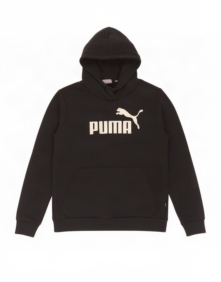 Puma Graphic Hoodie Jumper UK 12 Medium Sort Polyester