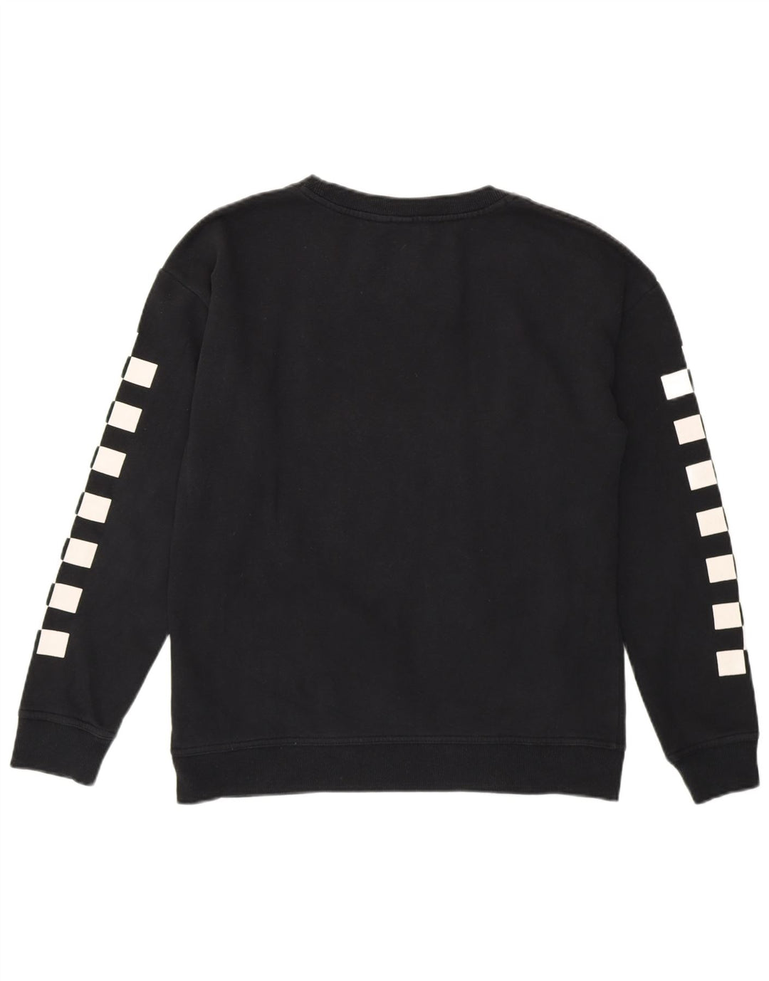 Vans Dame Grafisk Sweatshirt Jumper Lille Sort Geometrisk Bomuld